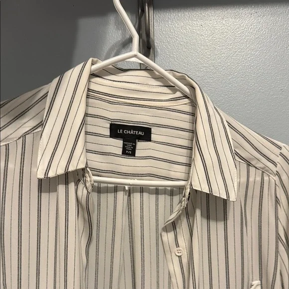 Striped Button-Up Shirt - Picture 2 of 3